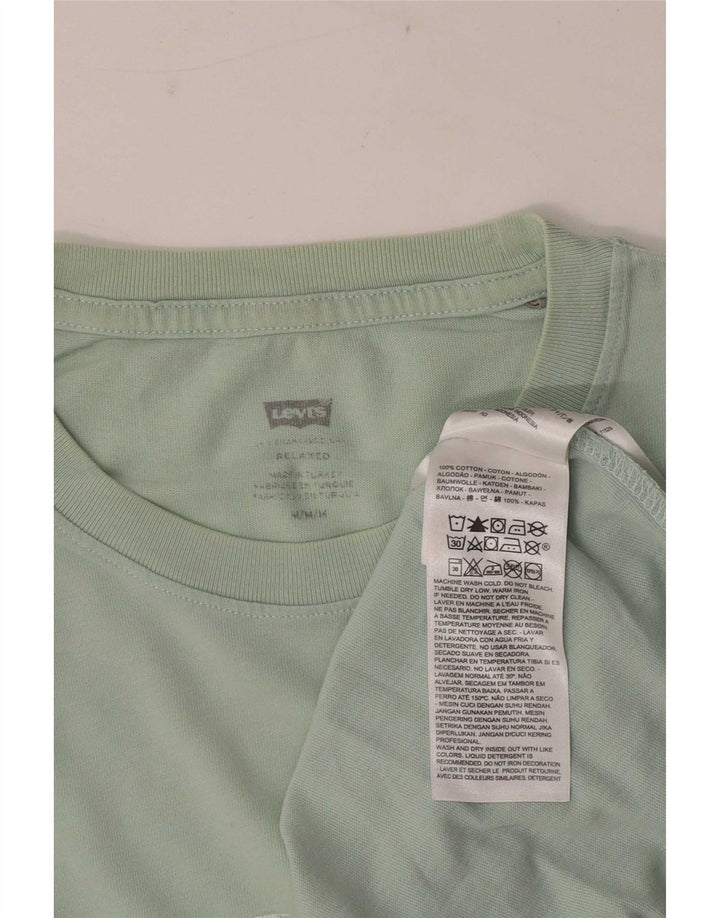 Levi's Herren Relaxed Fit Graphic T-Shirt-Oberteil aus mittelgrüner Baumwolle