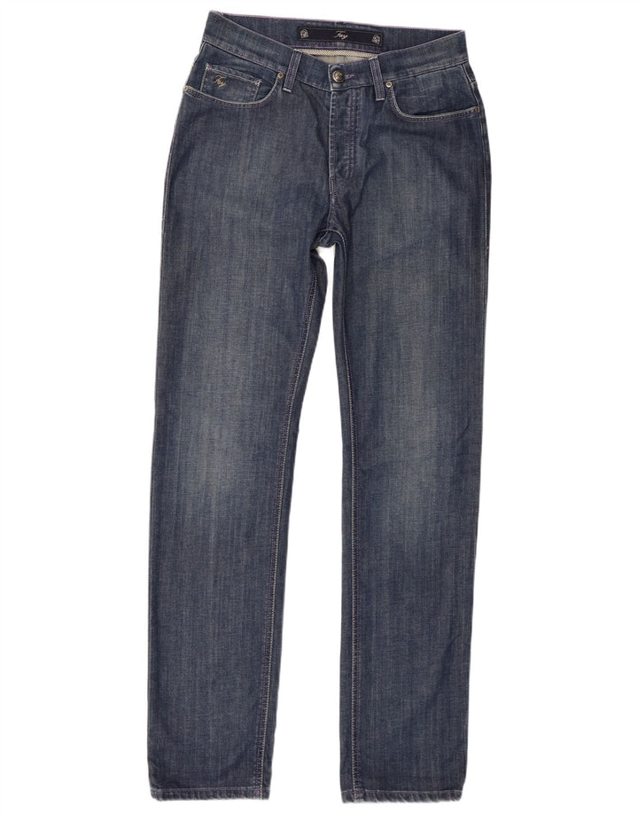 Fay Herren Slim Jeans W34 L33 Blaue Baumwolle