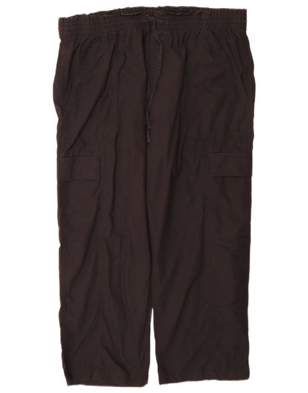 Marks & Spencer Damen-Cargohose mit hoher Taille, UK 20, 2XL, W40, L27, Schwarz