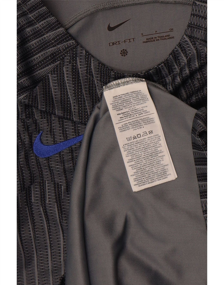 Nike Herren-T-Shirt mit Dri-Fit-Grafik, Größe S, graues Camouflage-Polyester