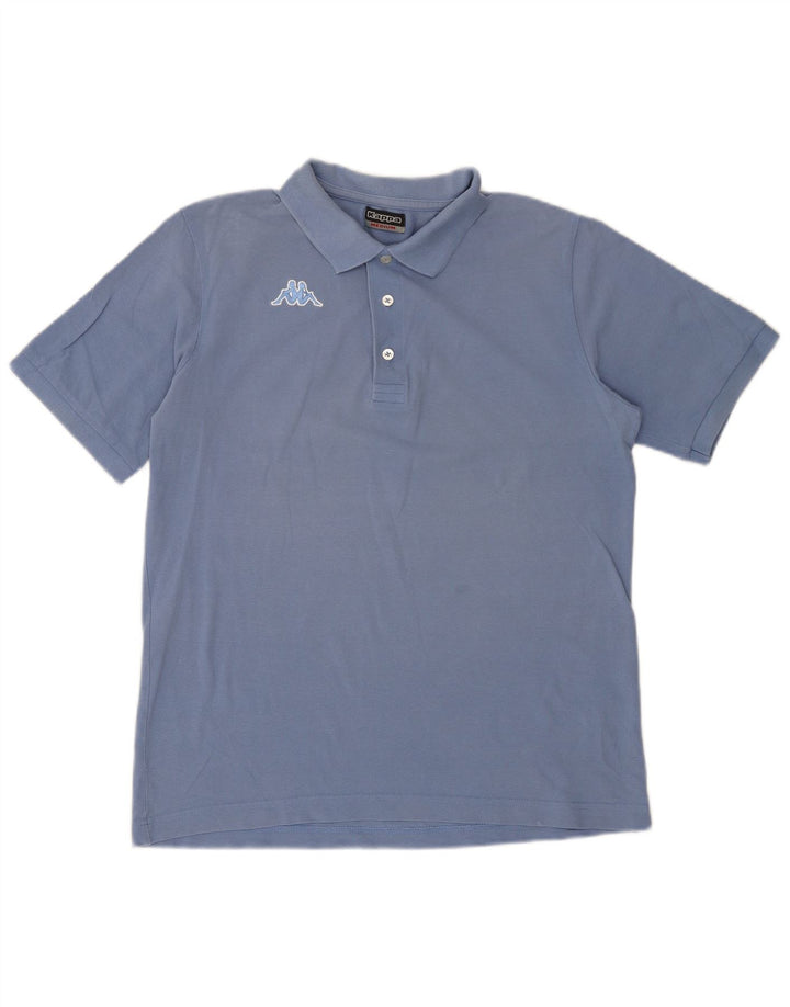 Kappa Herren-Poloshirt aus mittelblauer Baumwolle