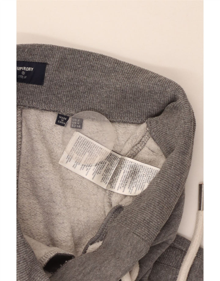 SUPERDRY Damen-Trainingsanzughose mit grafischem Muster, Größe S, Gr. 8, Grau meliert