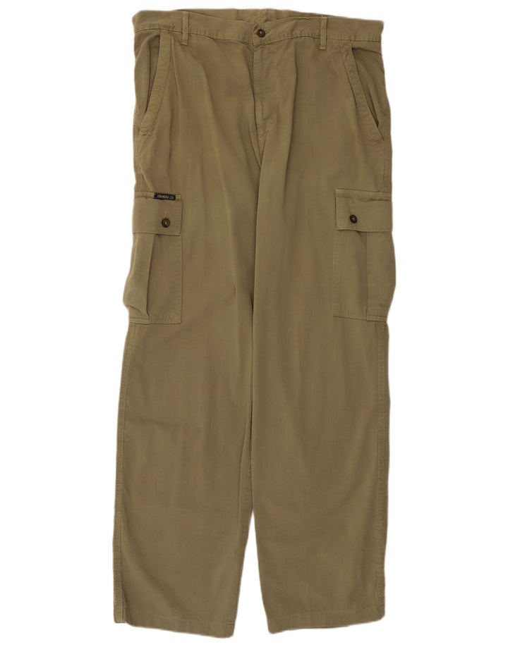 CARRERA Herren gerade Cargohose IT 54 2XL W36 L31 Khaki Baumwolle