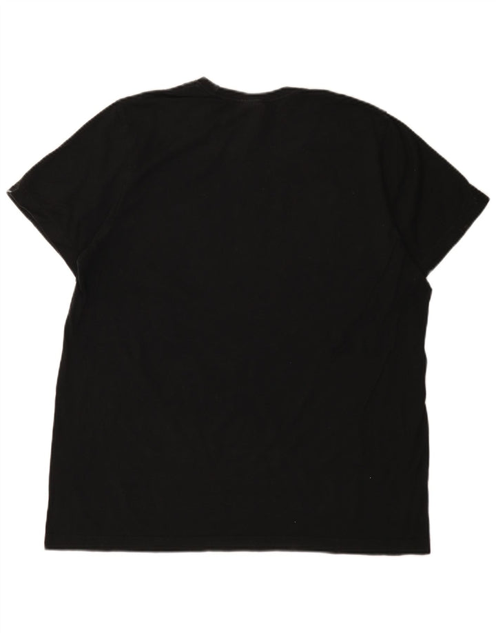 Adidas Herren Grafik T-Shirt Top Medium Schwarz Baumwolle