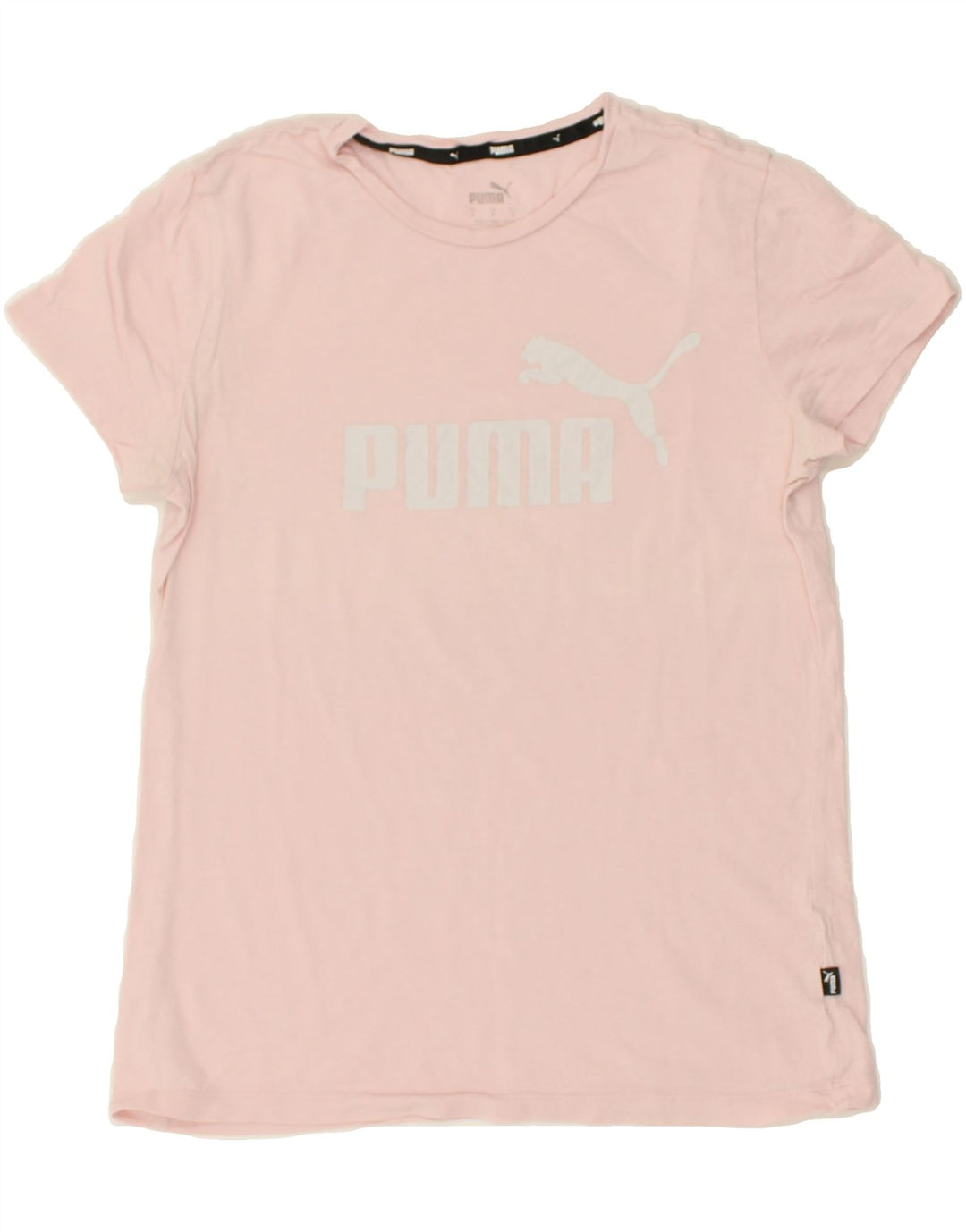 PUMA Womens Graphic T-Shirt Top UK 8 Small Pink | Vintage Puma | Thrift | Second-Hand Puma | Used Clothing | Messina Hembry 