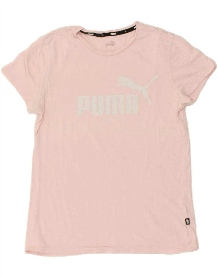 PUMA Womens Graphic T-Shirt Top UK 8 Small Pink | Vintage Puma | Thrift | Second-Hand Puma | Used Clothing | Messina Hembry 