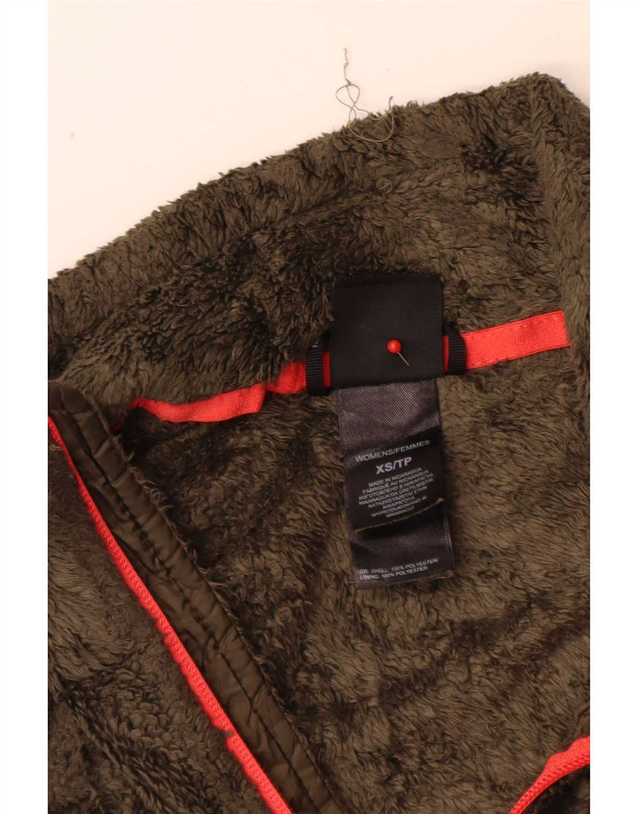 The North Face Damen Fleecejacke UK 6 XS Khaki Polyester