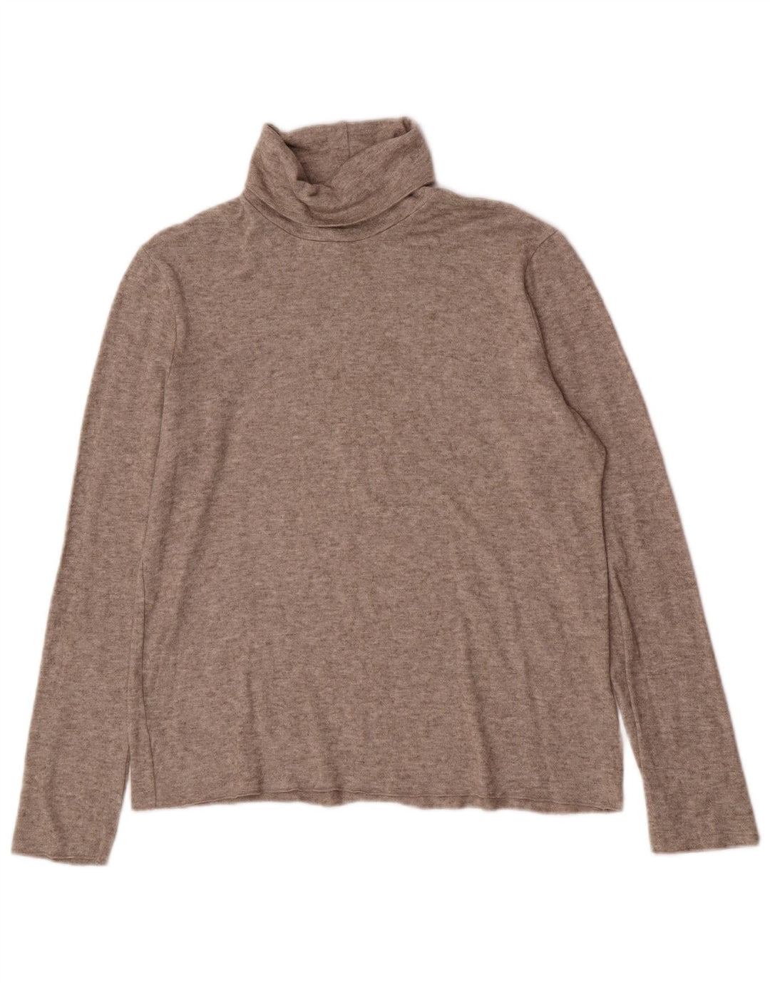 Zara Damen Rollkragenblusenoberteil UK 18 XL Braun