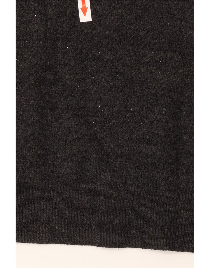 Marks & Spencer Herren-Pullover mit Rundhalsausschnitt, mittelgraues Acryl