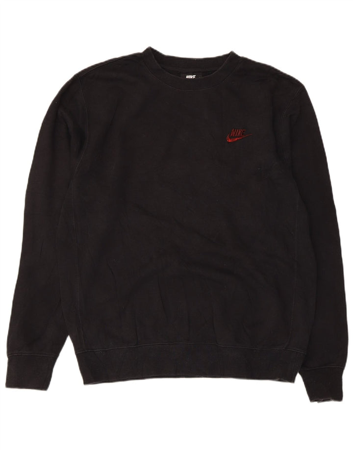 Nike Herren Sweatshirt Pullover Small Schwarz Baumwolle