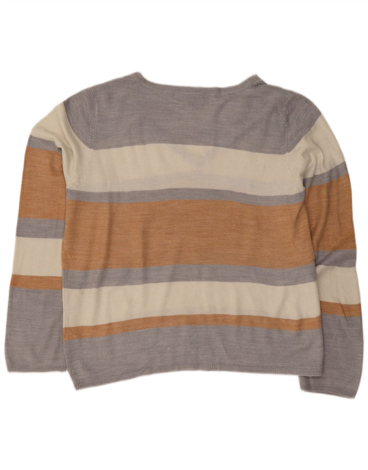 Marks & Spencer Damen-Pullover mit V-Ausschnitt, Größe M, mehrfarbig