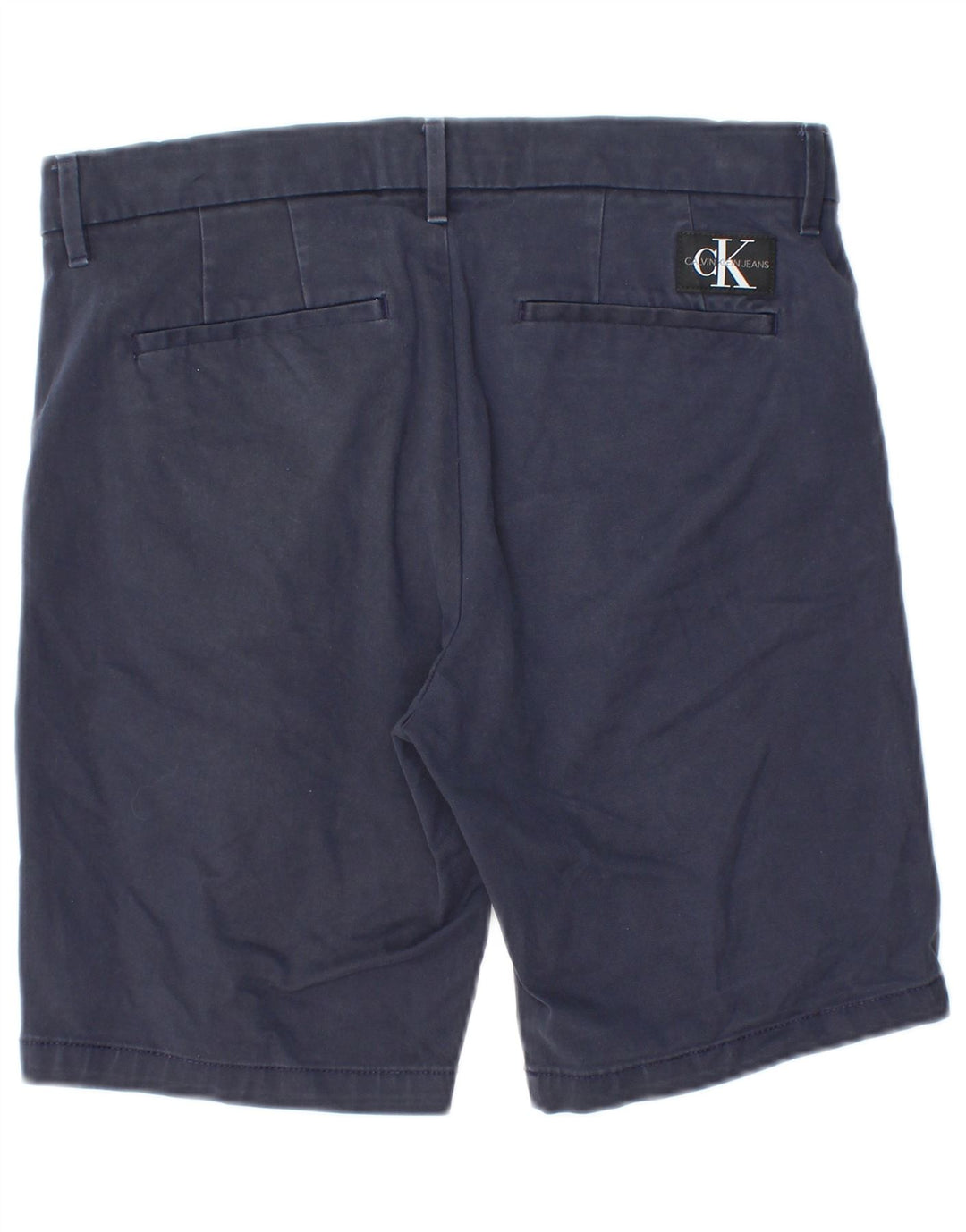 Calvin Klein Herren Chinoshorts W30 Medium Navy Blue Cotton