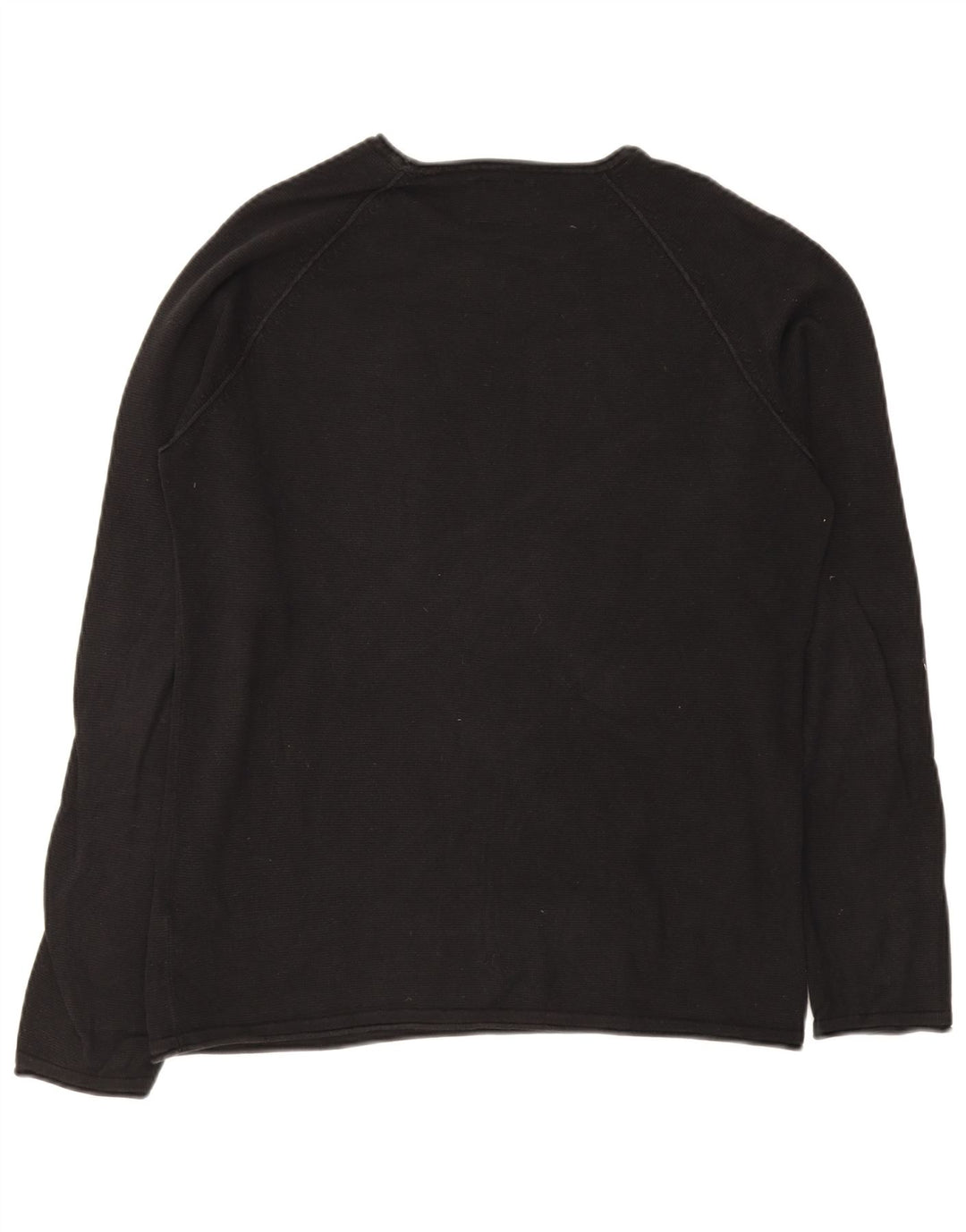 Jack & Jones Herren-Pullover mit Rundhalsausschnitt, groß, aus schwarzer Baumwolle