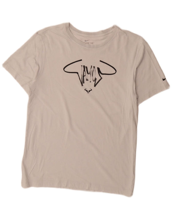 Nike Herren Dri Fit Graphic T-Shirt Top Small Weiß
