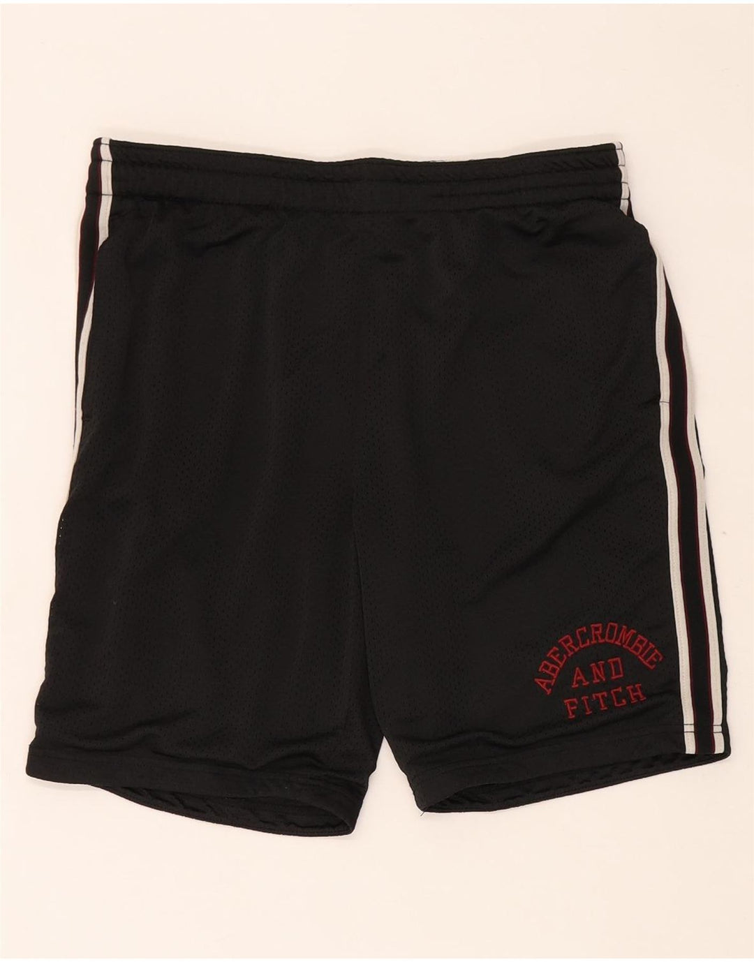 Abercrombie & Fitch Herren-Sportshorts mit Grafik, Mittelschwarzes Polyester