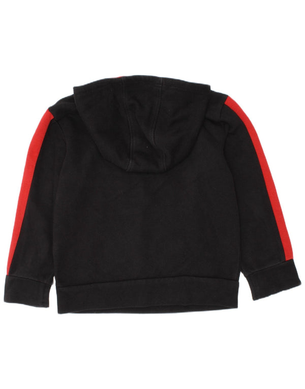 Reebok Jungen-Kapuzenpullover mit Grafik, 4–5 Jahre, schwarze Farbblock-Baumwolle