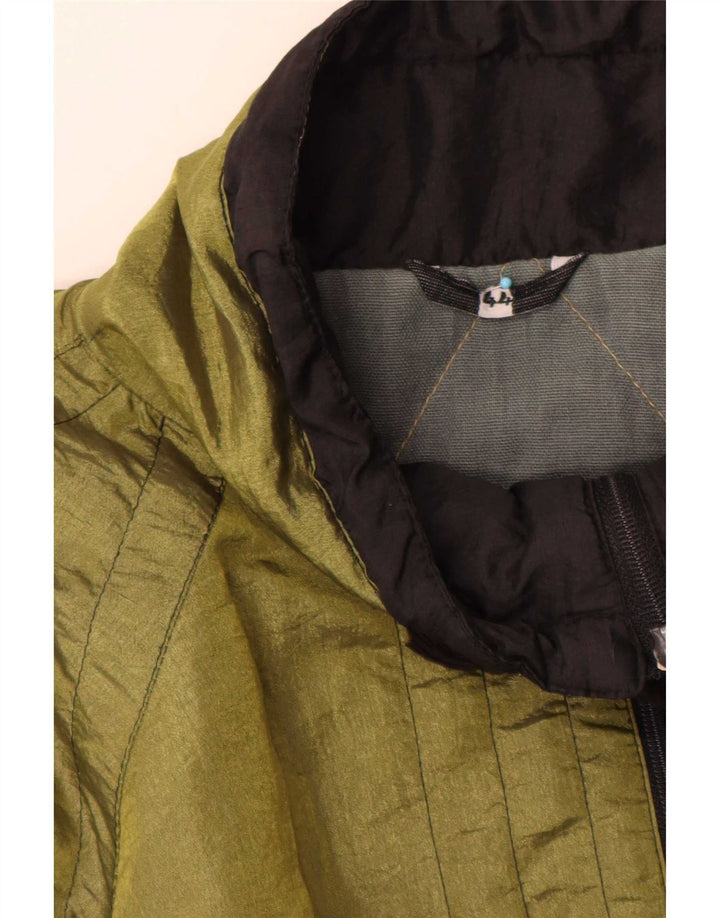 Vintage Herren Windjacke UK 44 2XL Grün Colourblock Polyester