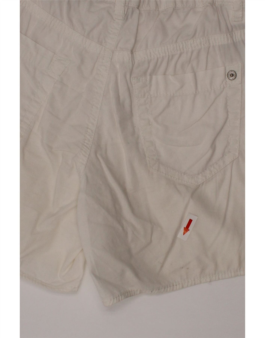 BENETTON Freizeitshorts für Mädchen, 10–11 Jahre, XL, W24, weiße Baumwolle