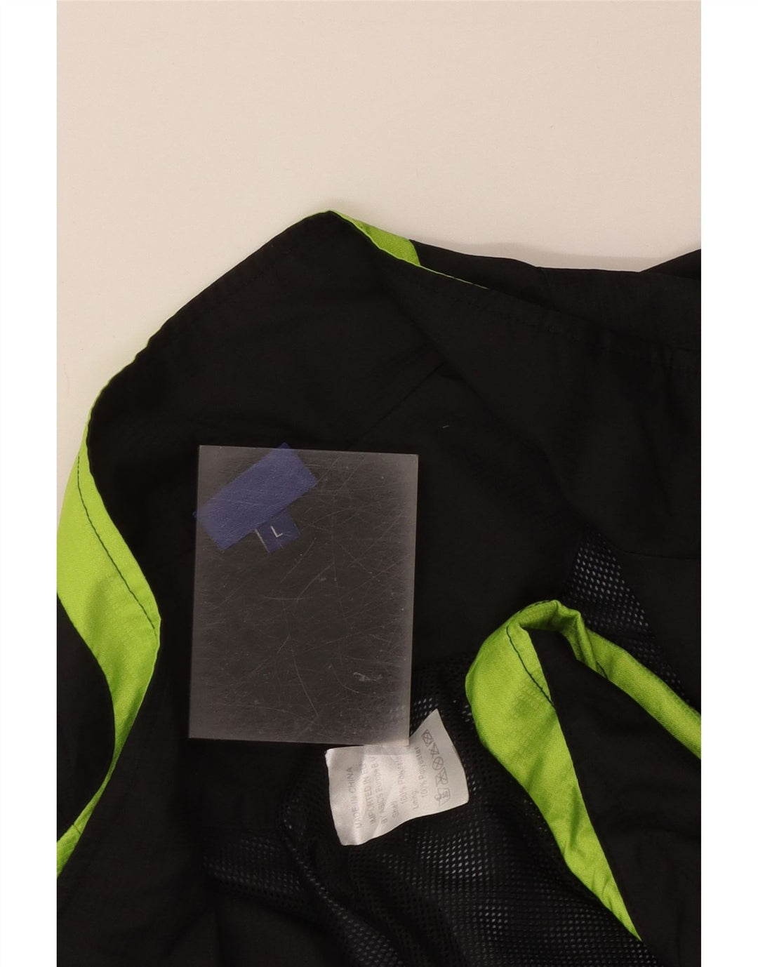 Asics Herren-Trainingsanzug-Top-Jacke, großes schwarzes Farbblock-Polyester