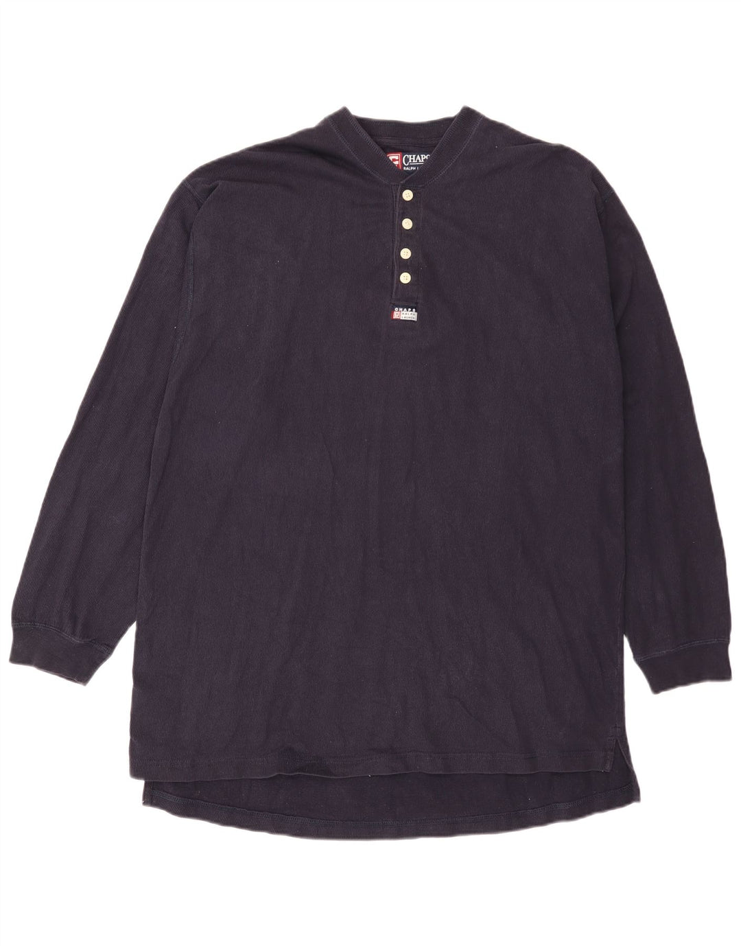 Chaps Herren-Top, langärmelig, 2XL, Marineblau, Baumwolle