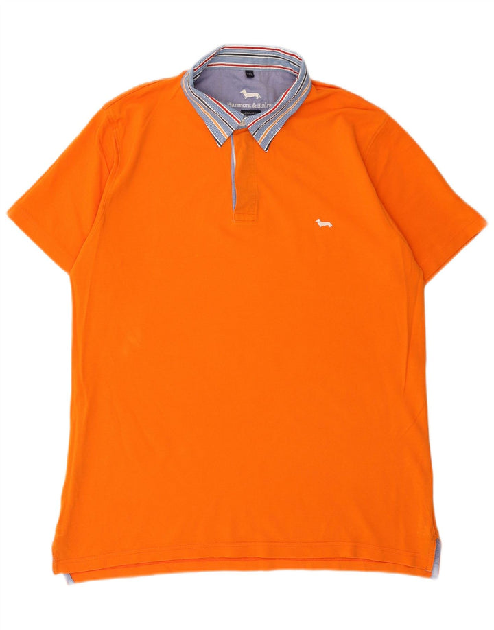 Harmont & Blaine Herren-Poloshirt mit normaler Passform, 3XL, Orange