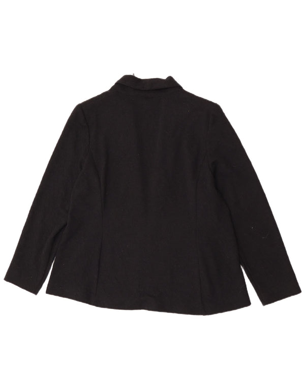 Marks & Spencer Offene Damen-Blazerjacke UK 20 2XL Schwarz Polyester