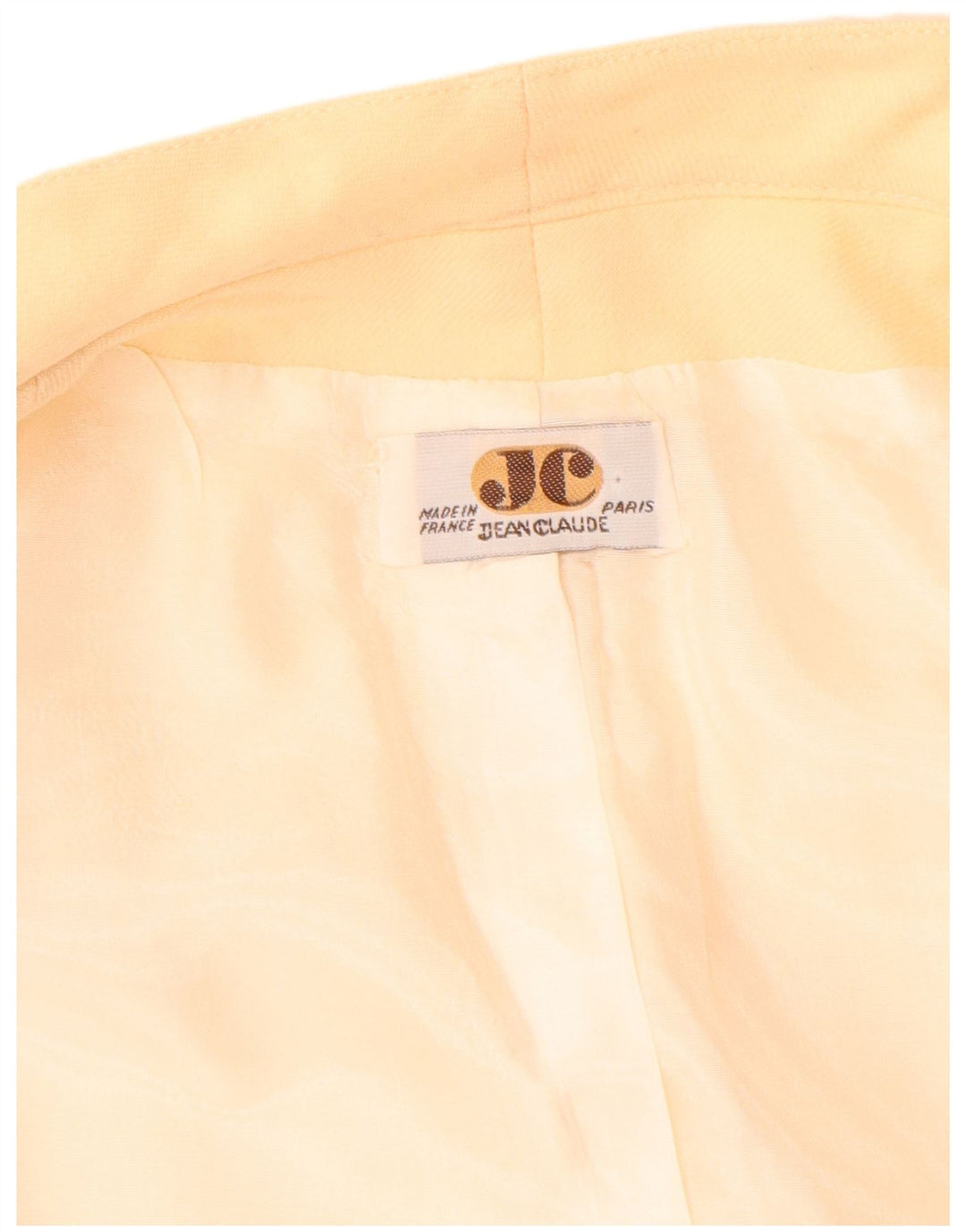 Offener Damenmantel von Jean Claude UK 14 Large Beige Schurwolle
