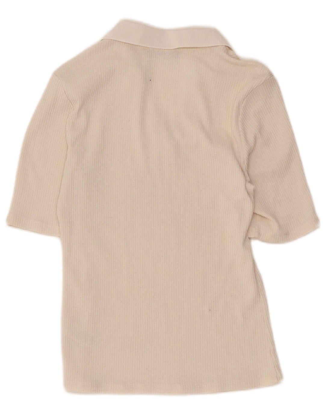 Marks & Spencer Damen Poloshirt UK 12 Medium Beige Polyester