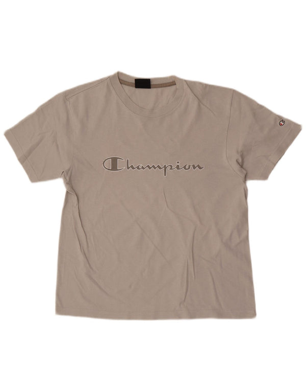 Champion Herren-T-Shirt mit Grafik, Größe S, Grau