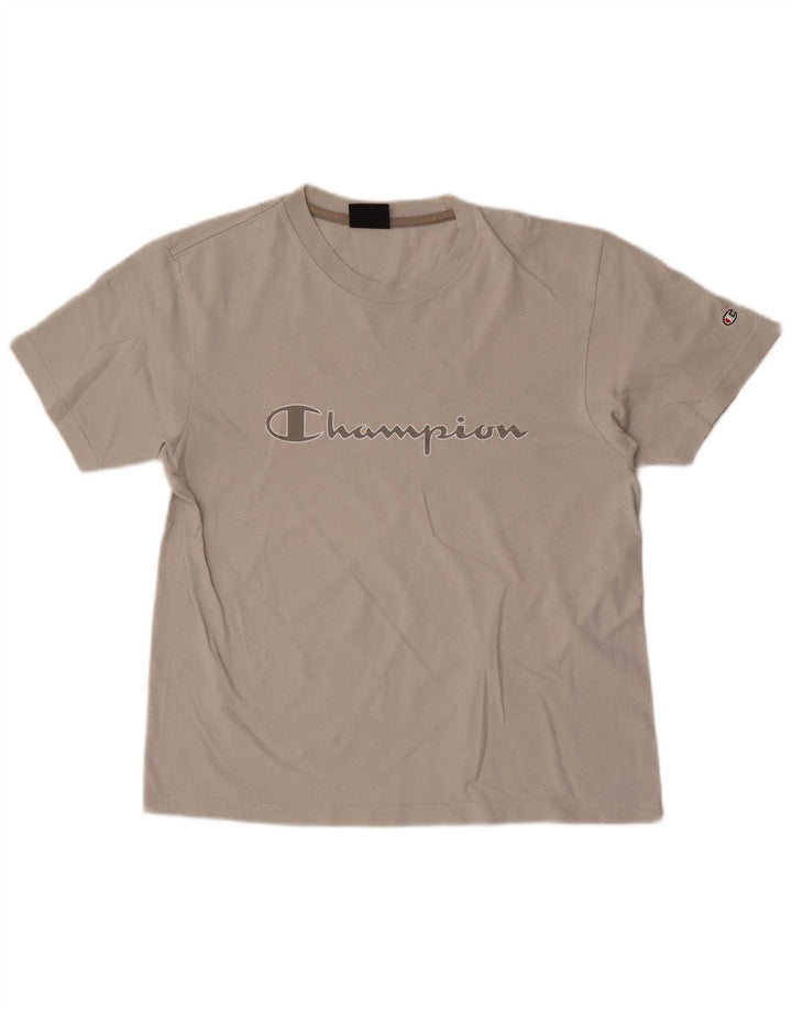 Champion Herren-T-Shirt mit Grafik, Größe S, Grau