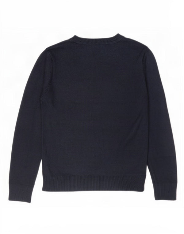 Marks & Spencer Damen-Pullover mit Rundhalsausschnitt, Gr. 12, mittleres Marineblau