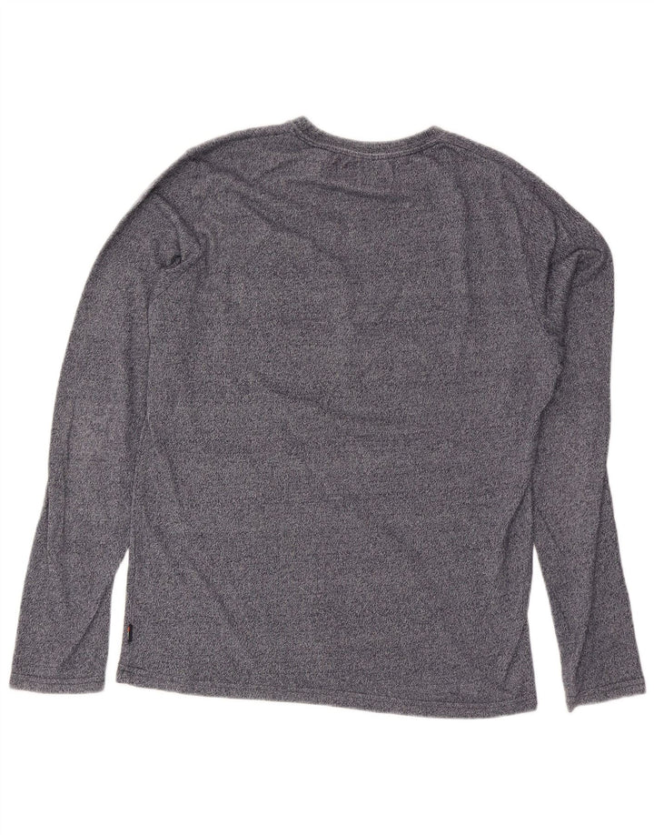 Superdry Herren Graphic Top Langarm Large Grau meliert