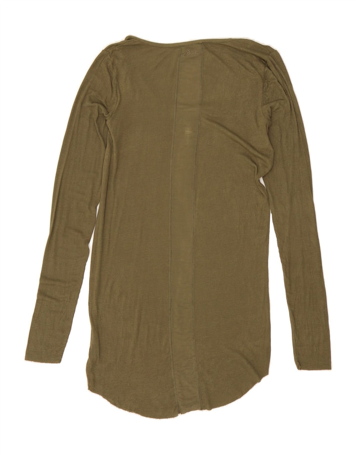 DIESEL Womens Long Sleeve Shift Dress UK 12 Medium Khaki Vintage Diesel and Second-Hand Diesel from Messina Hembry 