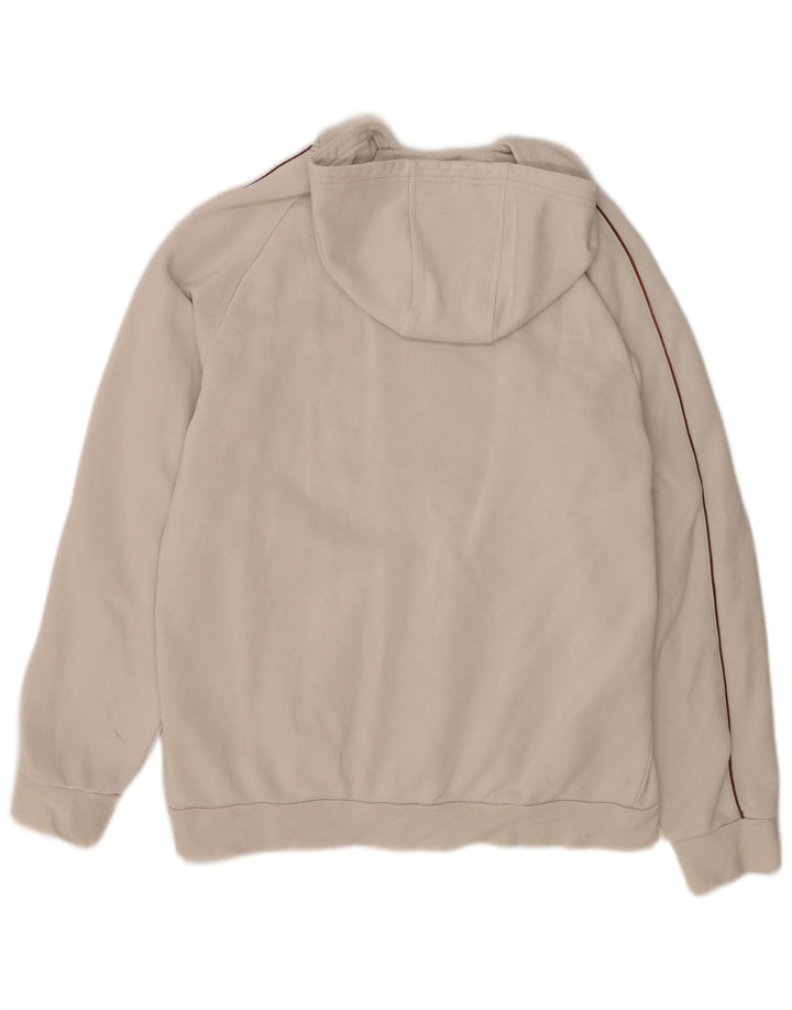 Adidas Herren Kapuzenpullover, groß, aus weißer Baumwolle