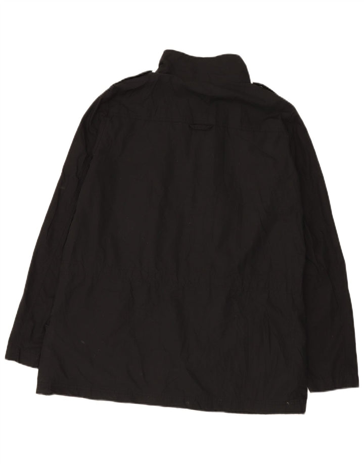 Zara Damen Militärjacke UK 16 Large Schwarz