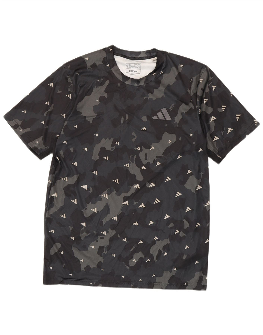 Adidas Herren Aeroready Graphic T-Shirt Top Medium Schwarz Camouflage Polyester
