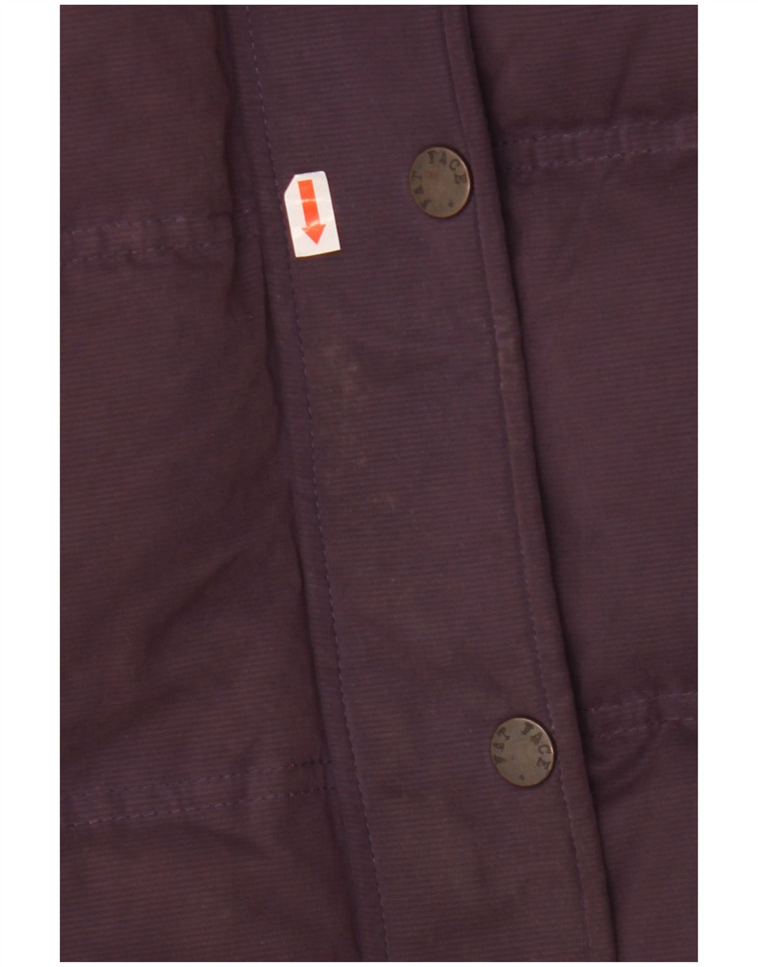 Fat Face wattierte Damen-Weste mit Kapuze, UK 12, Mittelviolett, Polyester