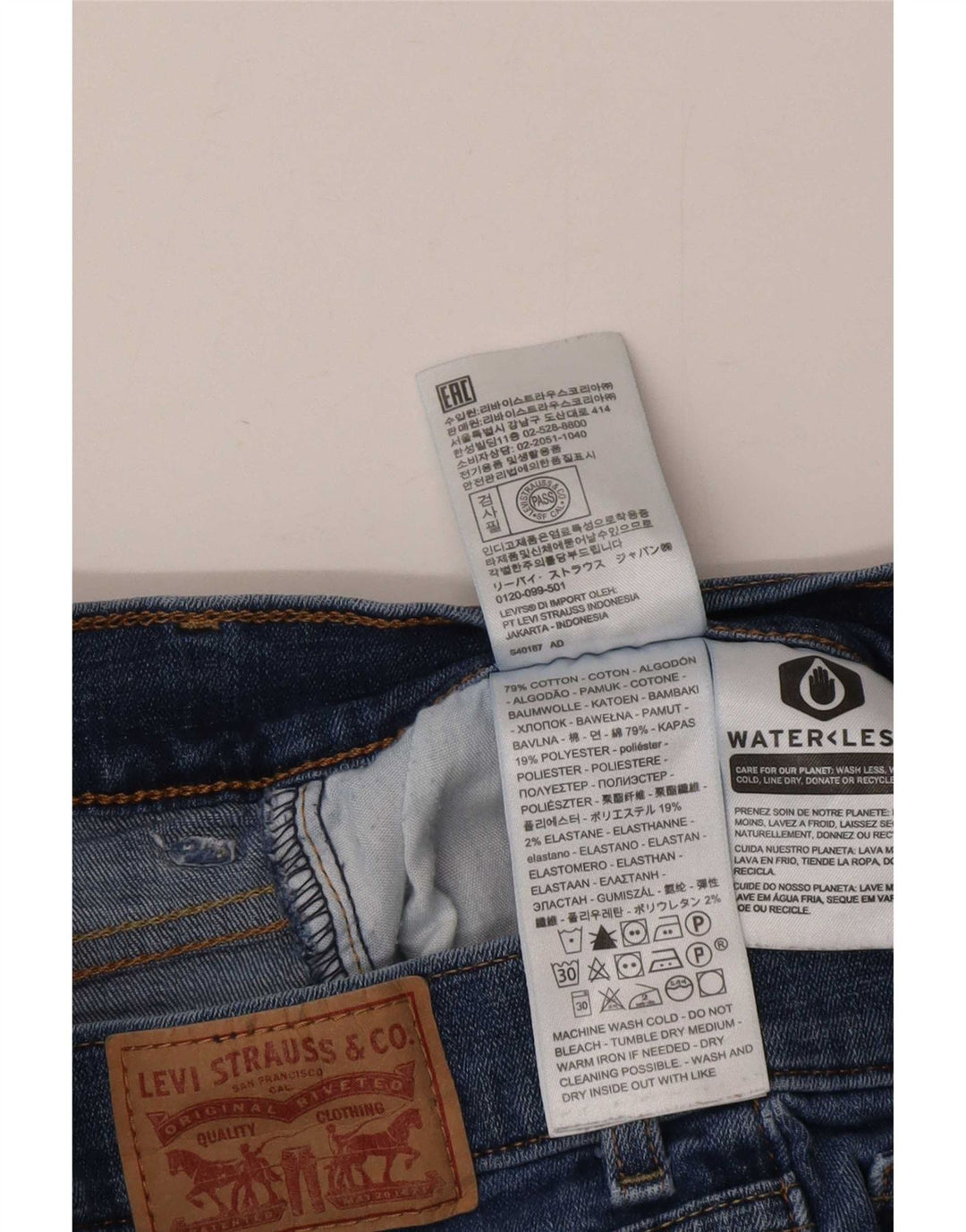 Levi's Damen Classic Bootcut Jeans US 10 Large W30 L30 Blaue Baumwolle