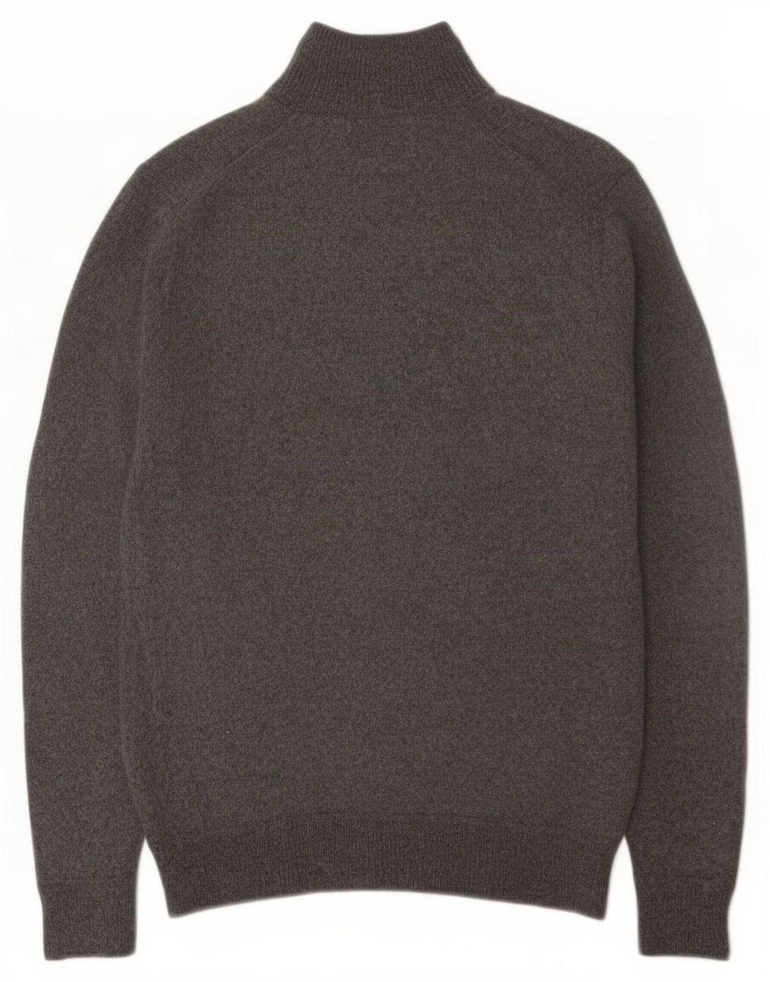 Superdry Damen-Pullover mit Reißverschluss am Hals, UK 12, mittelgraue Wolle