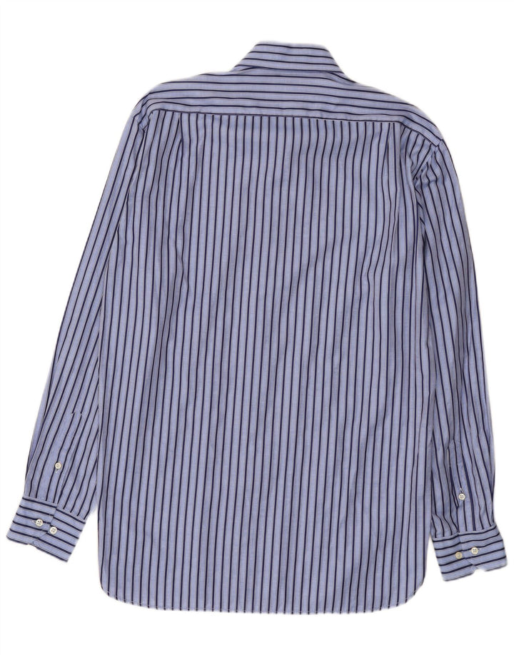 Massimo Dutti Herrenhemd Größe 42 16 1/2 groß blau gestreift