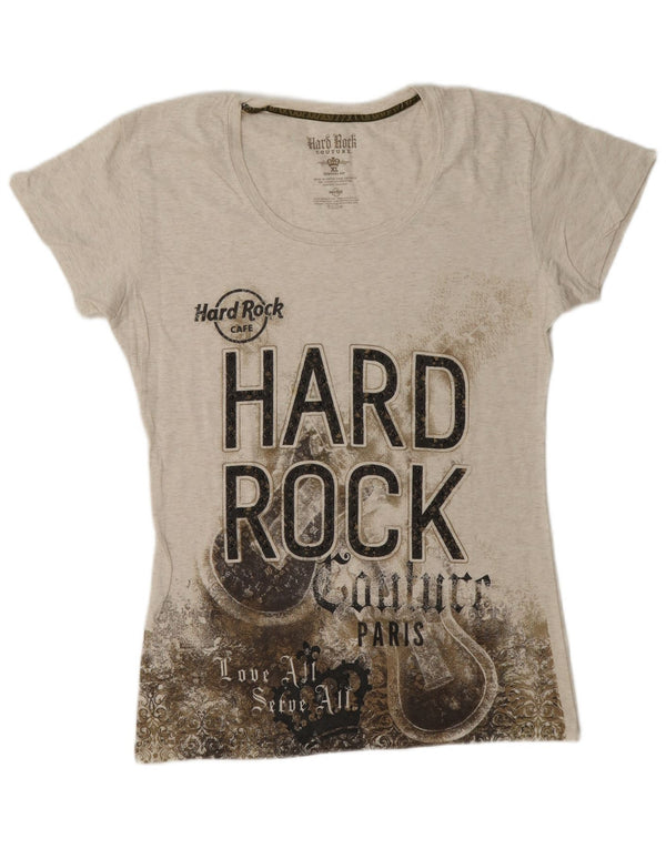 Hard Rock Cafe Mädchen Paris Grafik T-Shirt Top 14-15 Jahre XL Grau meliert