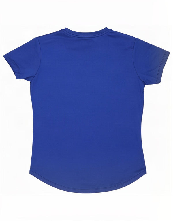 Ellesse Womens Graphic T-Shirt Top UK 12 Mittelblaues Polyester