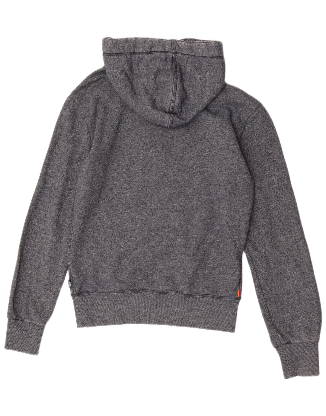 Superdry Herren-Kapuzenpullover mit Grafik, Größe S, graue Baumwolle