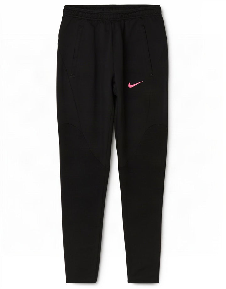 Nike Damen Dri Fit Slim Trainingshose UK 10 Small Schwarz Polyester