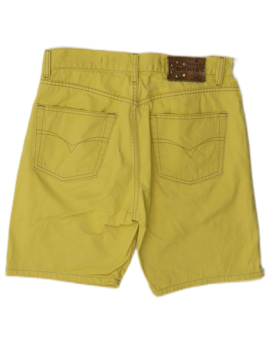 Diesel Damen Freizeitshorts W29 mittelgelbe Baumwolle
