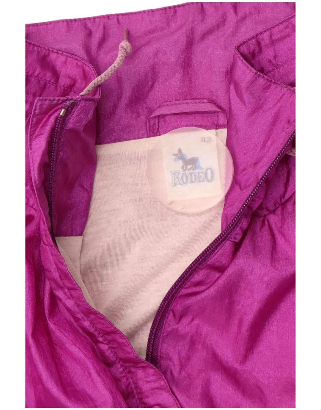 Rodeo Damen-Trainingsanzug-Oberteil, übergroß, Jacke, EU 42, groß, rosa, Polyamid