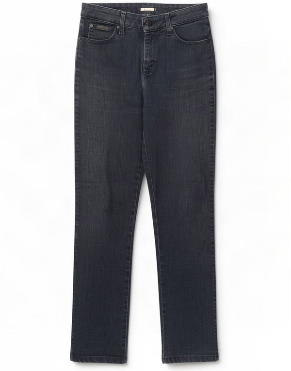Wrangler Damen Tina Straight Jeans W28 L29 Marineblaue Baumwolle