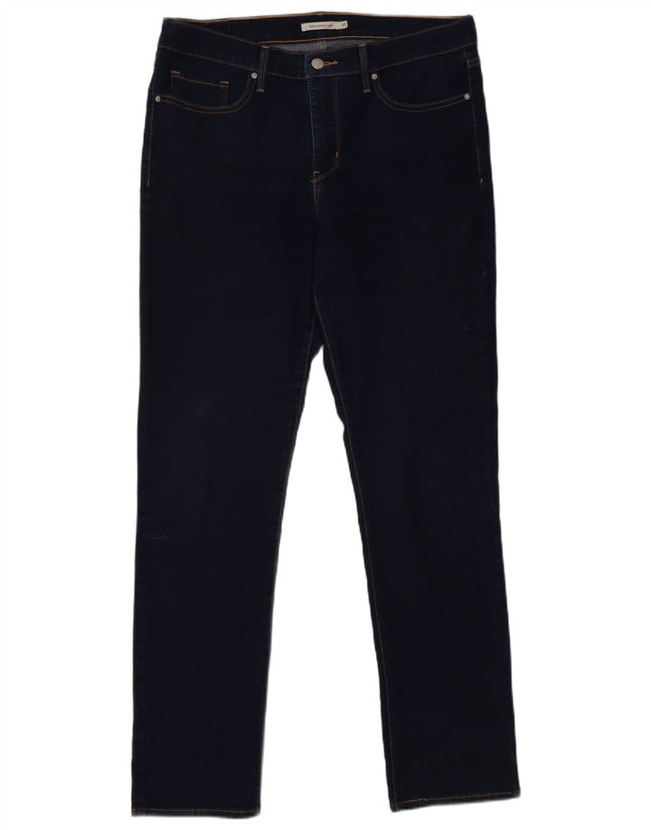 Levi's Damen 312 Shaping Slim Jeans W32 L32 Marineblaue Baumwolle