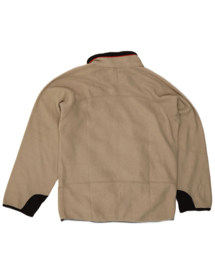 Fila Herren Fleecejacke UK 36 Small Beige Colourblock Polyester