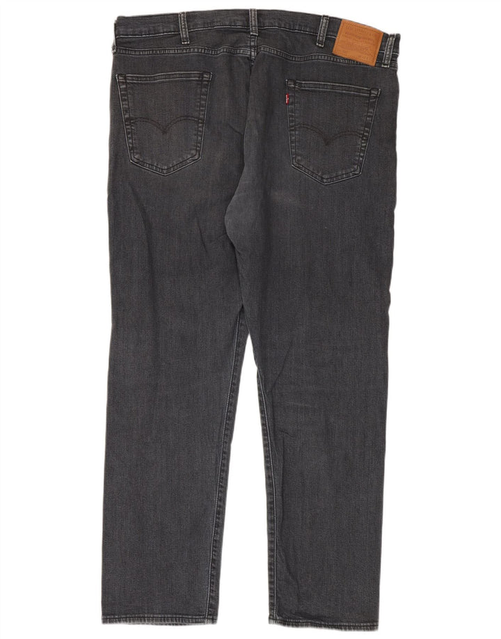 Levi's Herren 502 Tapered Jeans W40 L32 schwarze Baumwolle